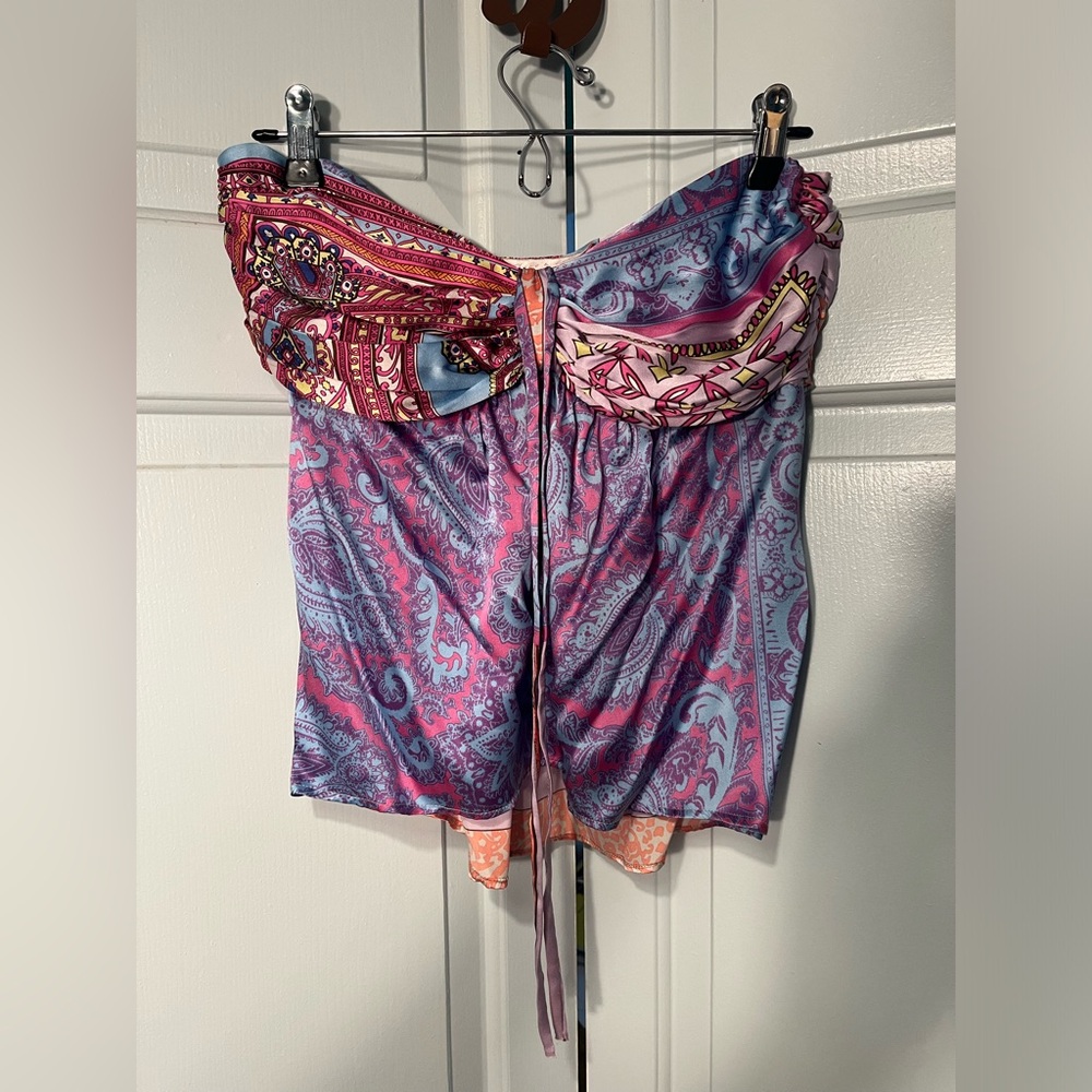 Alice and Trixie Silk Strapless Top